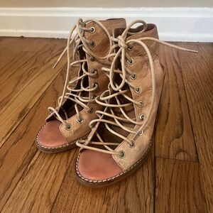 Jeffrey Campbell Leather Lace Up Shoes